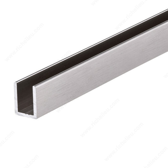 Richelieu Hardware Aluminum U - Channel for 10 mm (3/8") Glass EXU3491698140