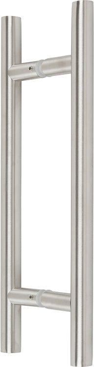 Rockwell Security Rockwell Back to Back Ladder Pull for Heavy Glass Frameless Shower Doors SDHLP6BS