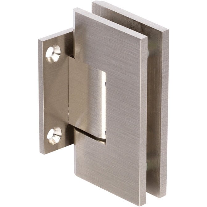 Rockwell Security Rockwell Heavy Duty Square Corner Shower Hinge, Short Back Plate HSHDS037SBSN