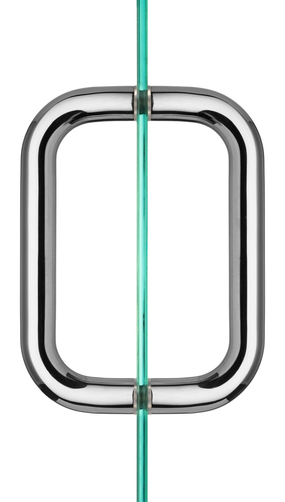 Rockwell Security Back to Back Tubular Pull for Heavy Glass Frameless Shower Doors SDH3/4x6 - BS