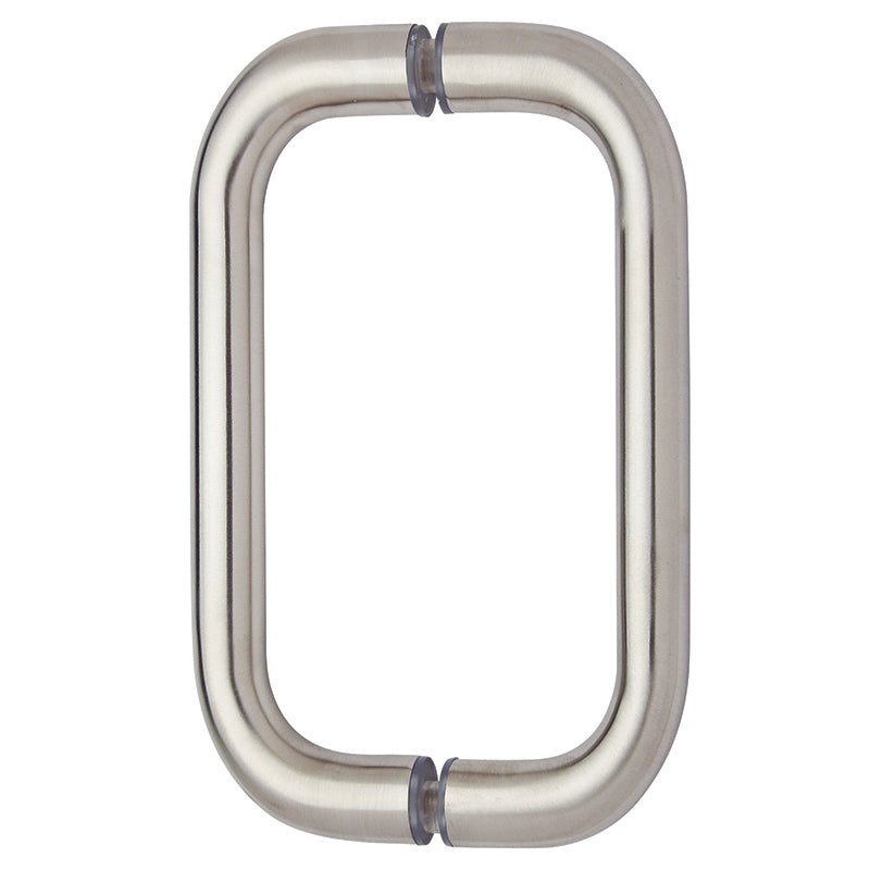 Rockwell Security Back to Back Tubular Pull for Heavy Glass Frameless Shower Doors SDH3/4x8 - BS