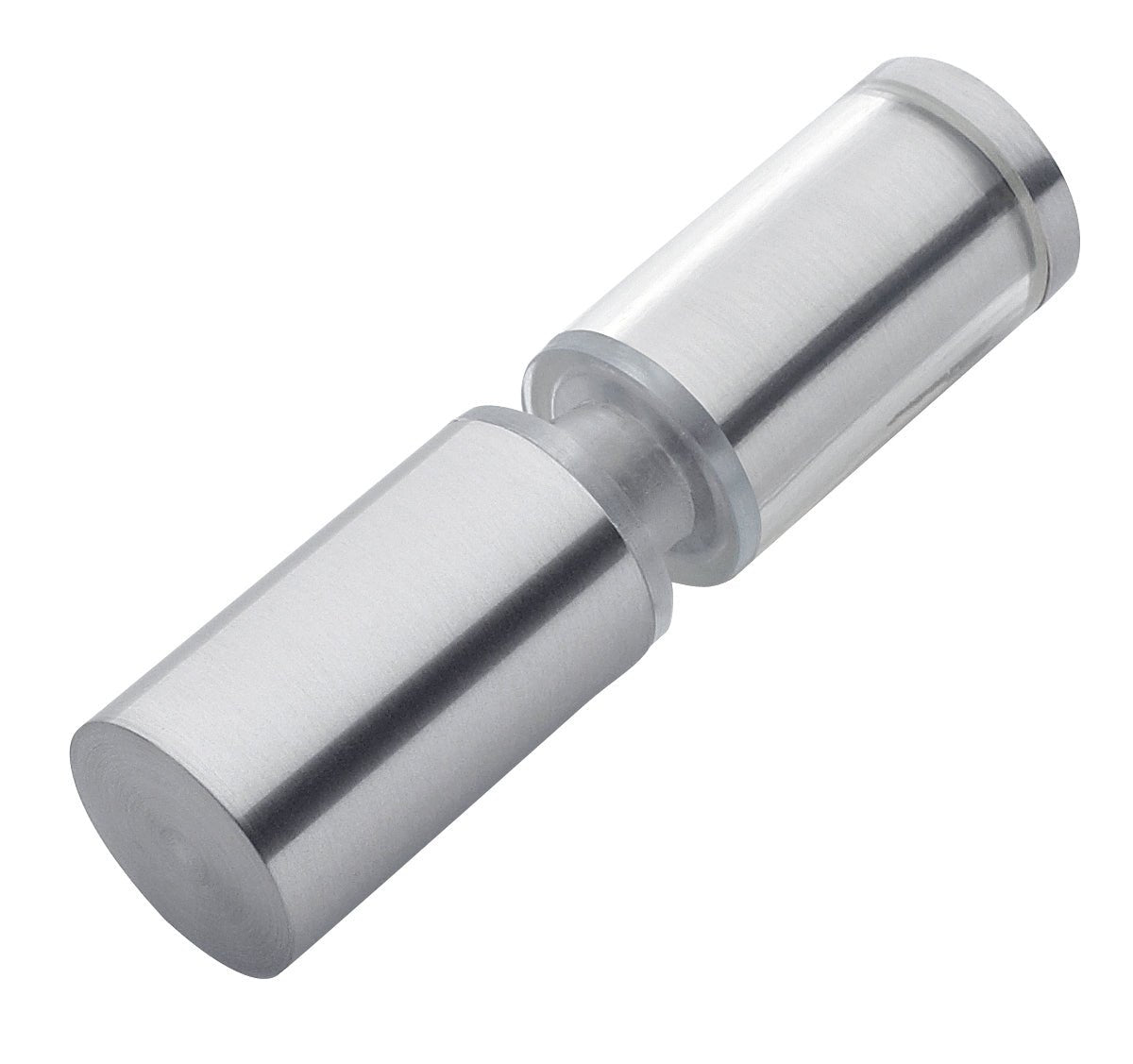 Rockwell Security Double Sided Knob with Clear Bumper on One Side for Frameless Heavy Glass Shower Doors SDKS03X2BN