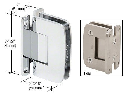 CRL Roman 037 Series Wall Mount 'H' Back Plate Hinge *Discontinued* R0M037CH