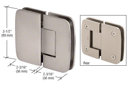 CRL Roman 180 Series 180 Degree Glass - To - Glass Standard Hinge R0M180BN