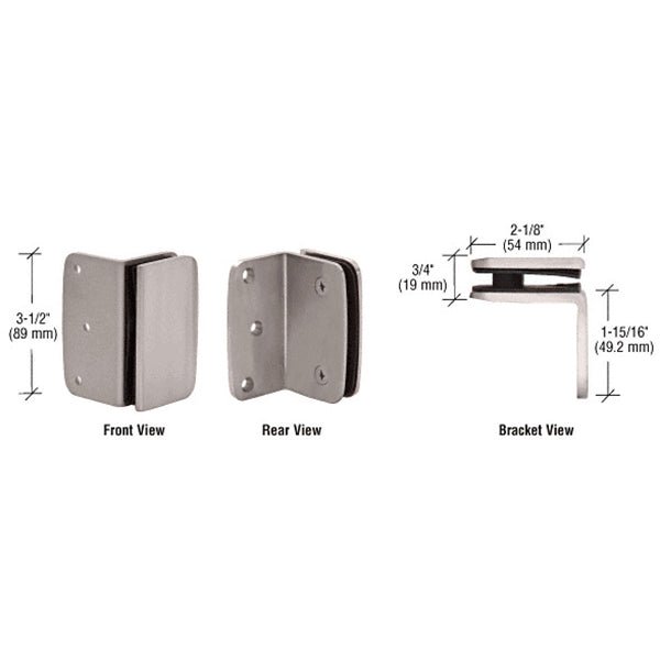 CRL Roman Series Wall Mount Bracket R090SBN