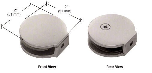 CRL Round Fixed Panel U - Clamp RC79BN