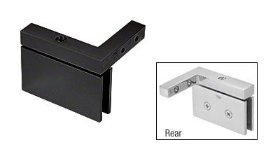 CRL Senior Cardiff Wall Mount Offset Back Plate Hinge SRCAR05RMBL