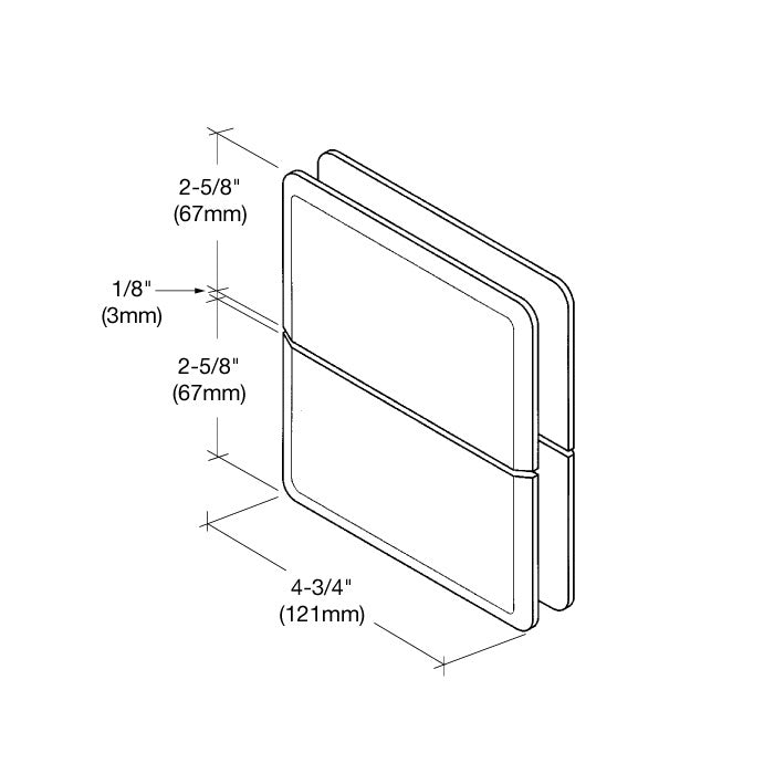 CRL Senior Prima 02 Series Glass - to - Glass Mount Hinge SRPPH020RB