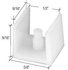 CRL Sliding Shower Door Bottom Guide M6061