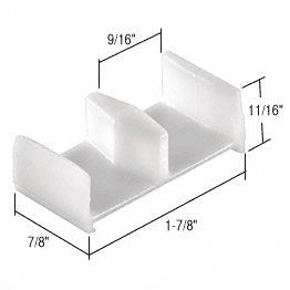 CRL Sliding Shower Door Bottom Guide M6148