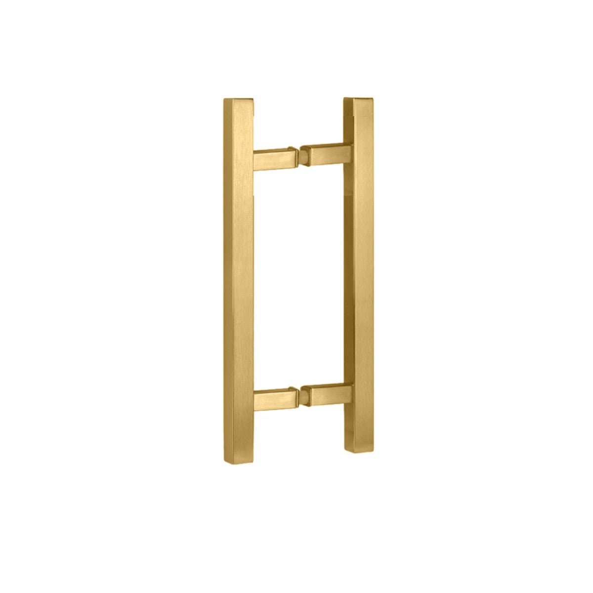 Structure Glass Solutions Square Back to Back Ladder Handle SDQ - HL - 06 - Brushed Gold