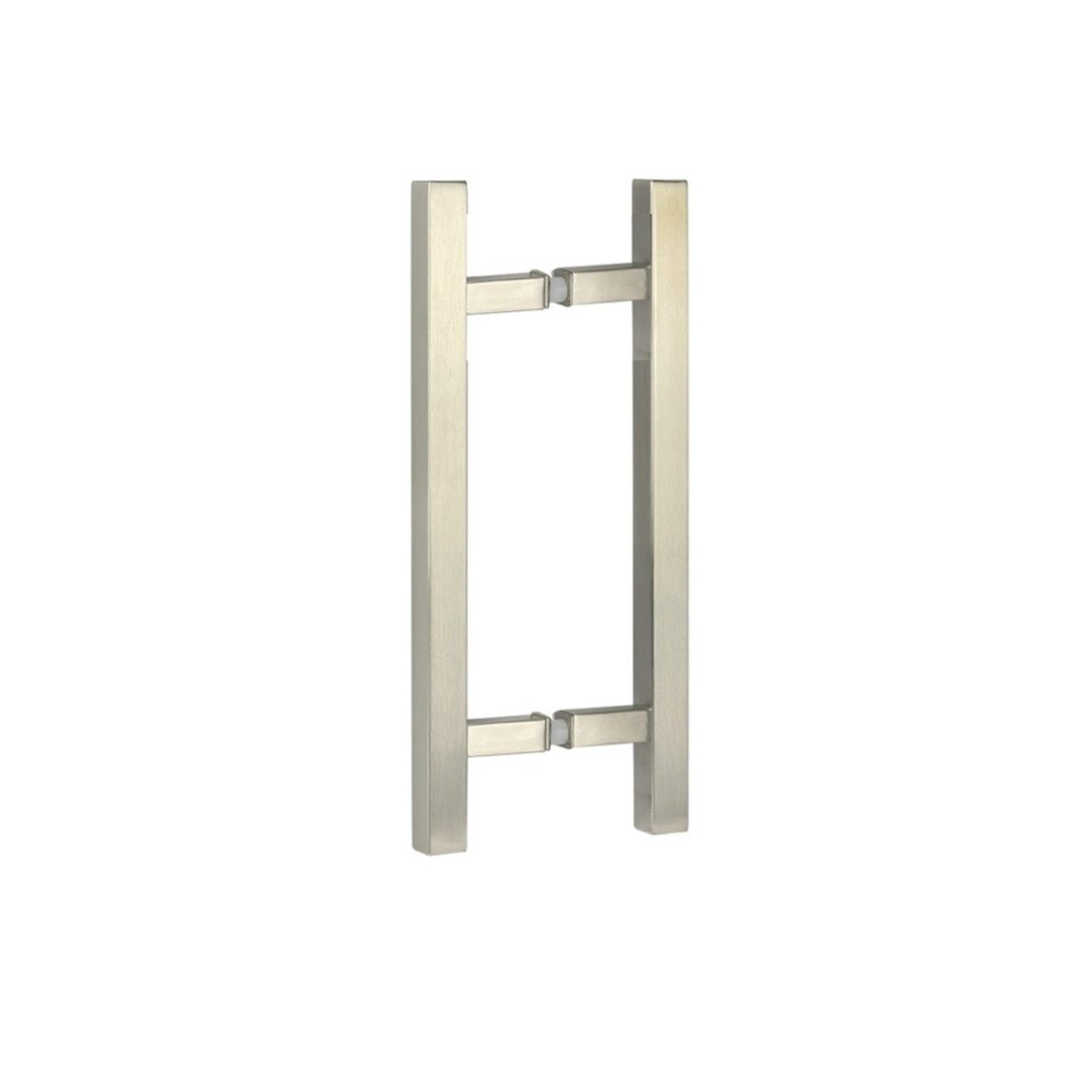 Structure Glass Solutions Square Back to Back Ladder Handle SDQ - HL - 06 - Brushed Nickel