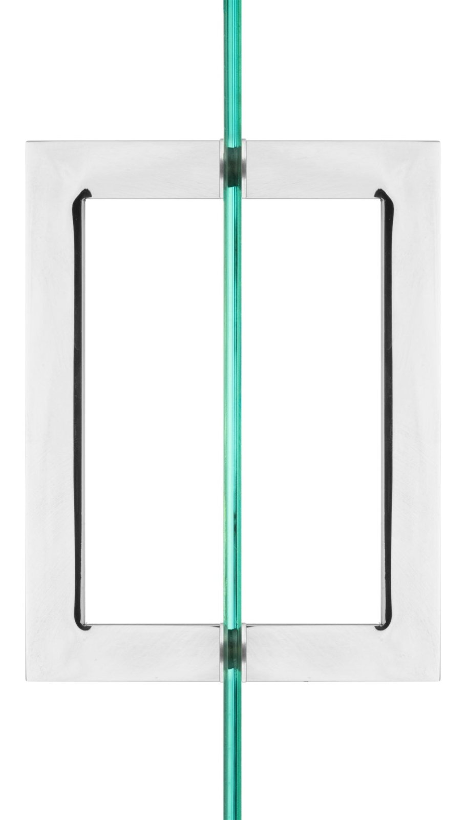 Rockwell Security Square Back to Back Pull for Heavy Glass Frameless Shower Doors SDHQ8ORB