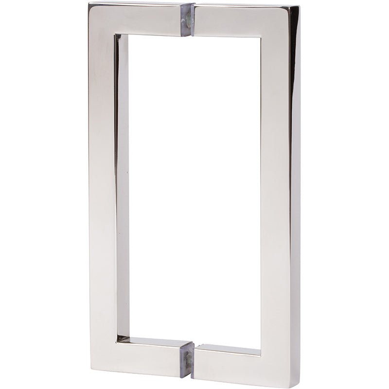 Rockwell Security Square Back to Back Pull for Heavy Glass Frameless Shower Doors SDHQ8PS