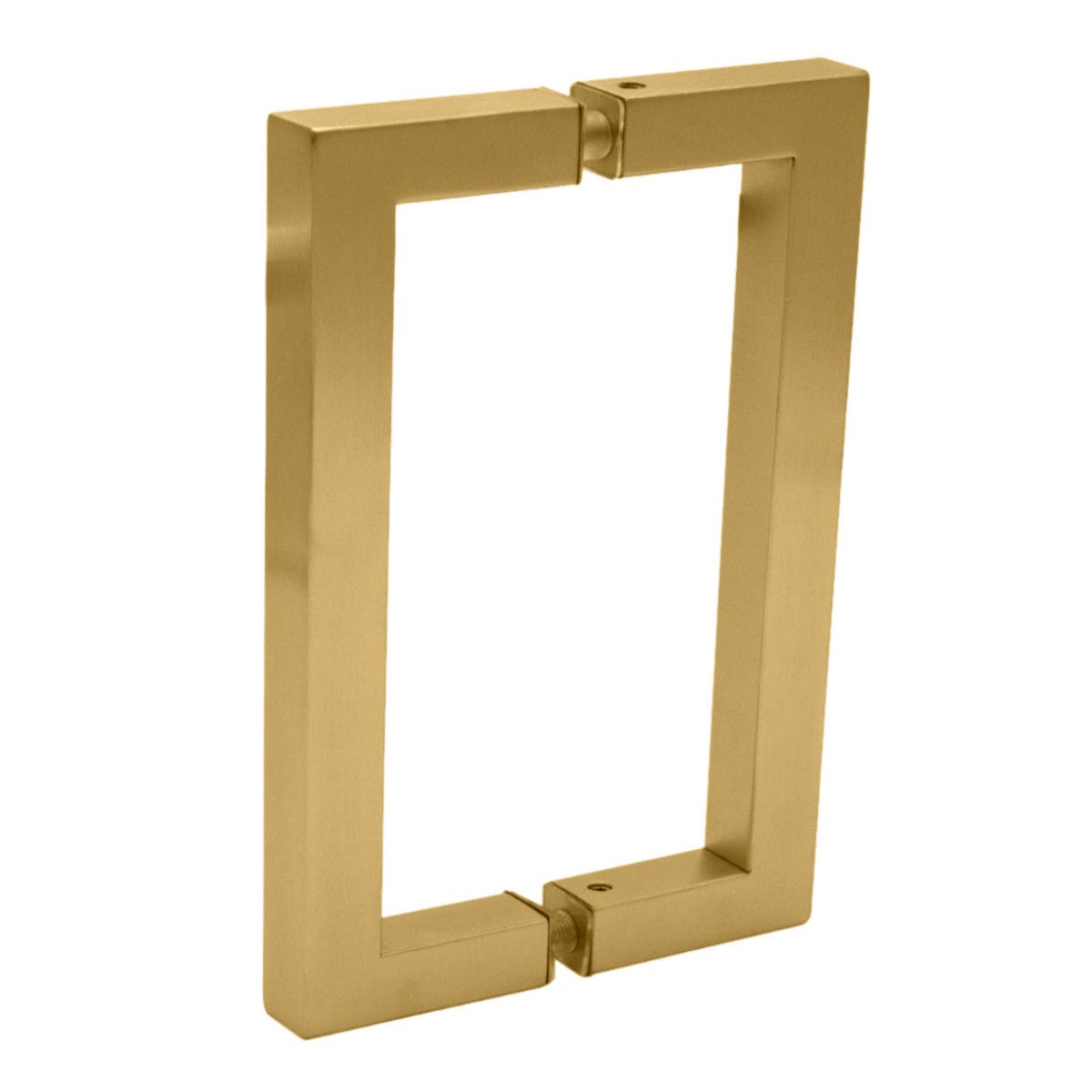 Structure Glass Solutions Square Back to Back Pull Handle SDQ - 06 - Brushed Gold