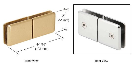 CRL Square Beveled 180º Glass - to - Glass Movable Transom Clamp BGC188SB