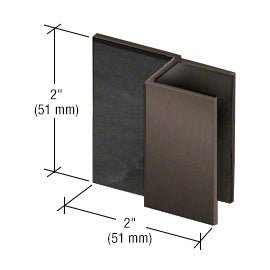 CRL Square Door Stop for 1/2" Glass DS12SQ10RB