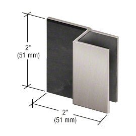 CRL Square Door Stop for 1/2" Glass DS12SQ1BN