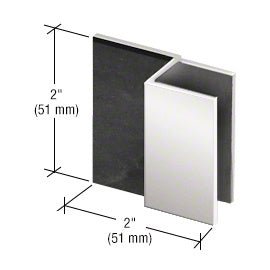 CRL Square Door Stop for 1/2" Glass DS12SQ1CH