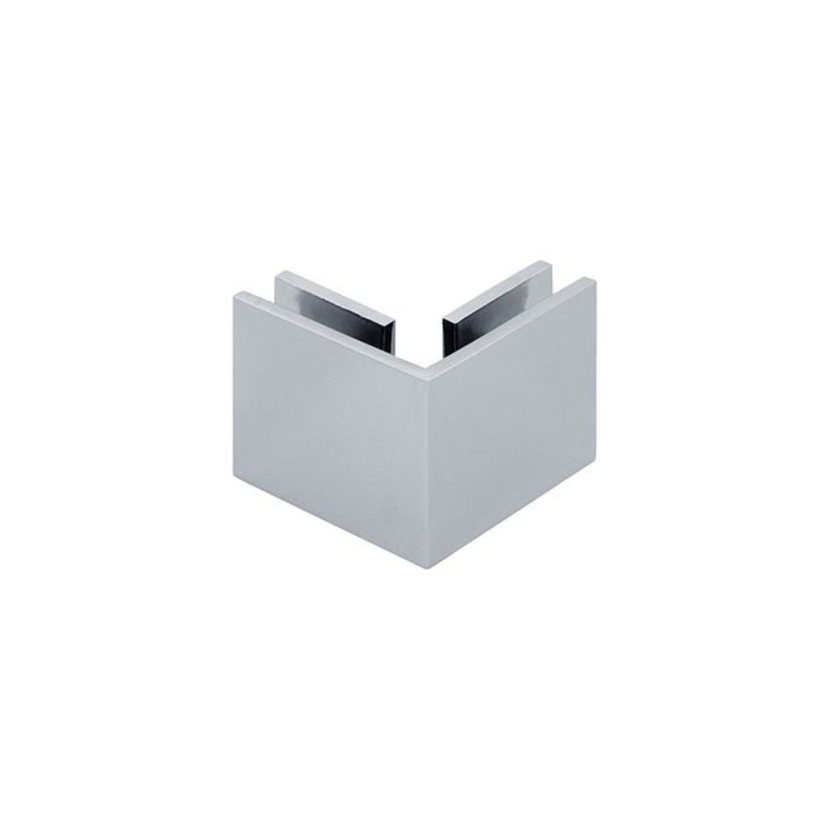 Structure Glass Solutions Square Heavy Duty 90 Degree Glass To Glass Clamp Closed Face GCS - 900CF - Chrome