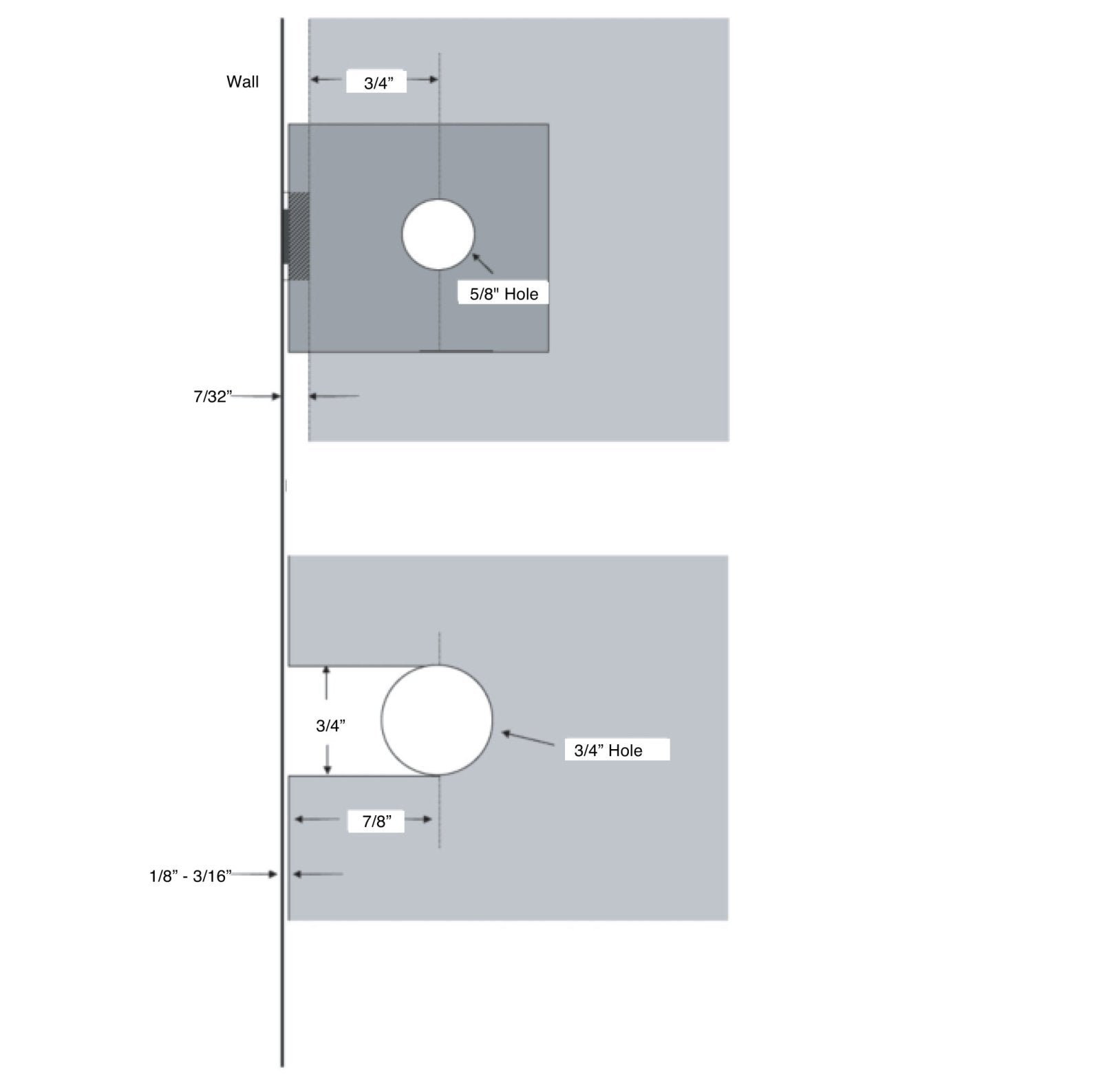 U.S. Horizon Mfg. Square Pivoting Transom Clip CMTGTWGM