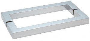 CRL Square Style Back - to - Back Towel Bar SQ18X18CH