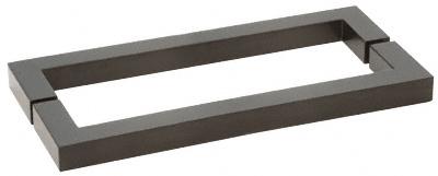 CRL Square Style Back - to - Back Towel Bar SQ24X24MBL