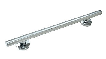 CRL Straight 18" Round Grab Bar GBA18PS