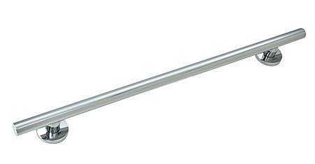 CRL Straight 24" Round Grab Bar GBA24PS