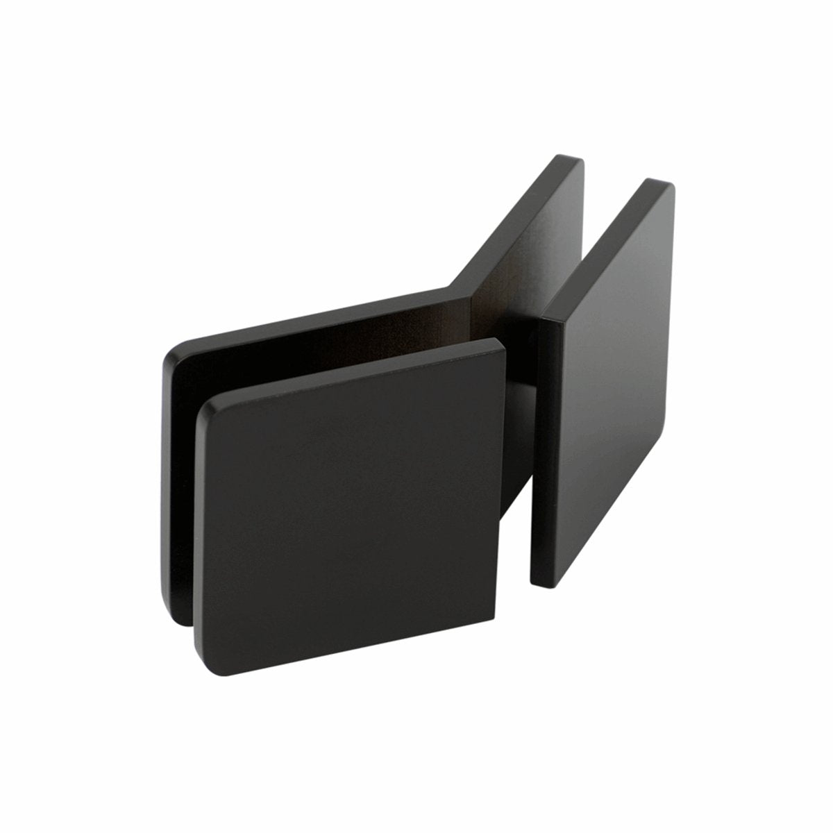 Structure Glass Solutions 1 3/4" x 1 3/4" 135° Glass to Glass Radius Corner Glass Clamp GCR - 135 - ORB - Matte Black