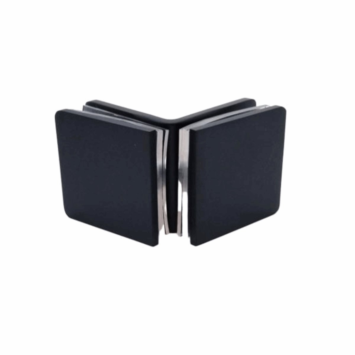 Structure Glass Solutions 1 3/4" x 1 3/4" 90° Glass to Glass Radius Corner Glass Clamp GCR - 902 - ORB - Matte Black