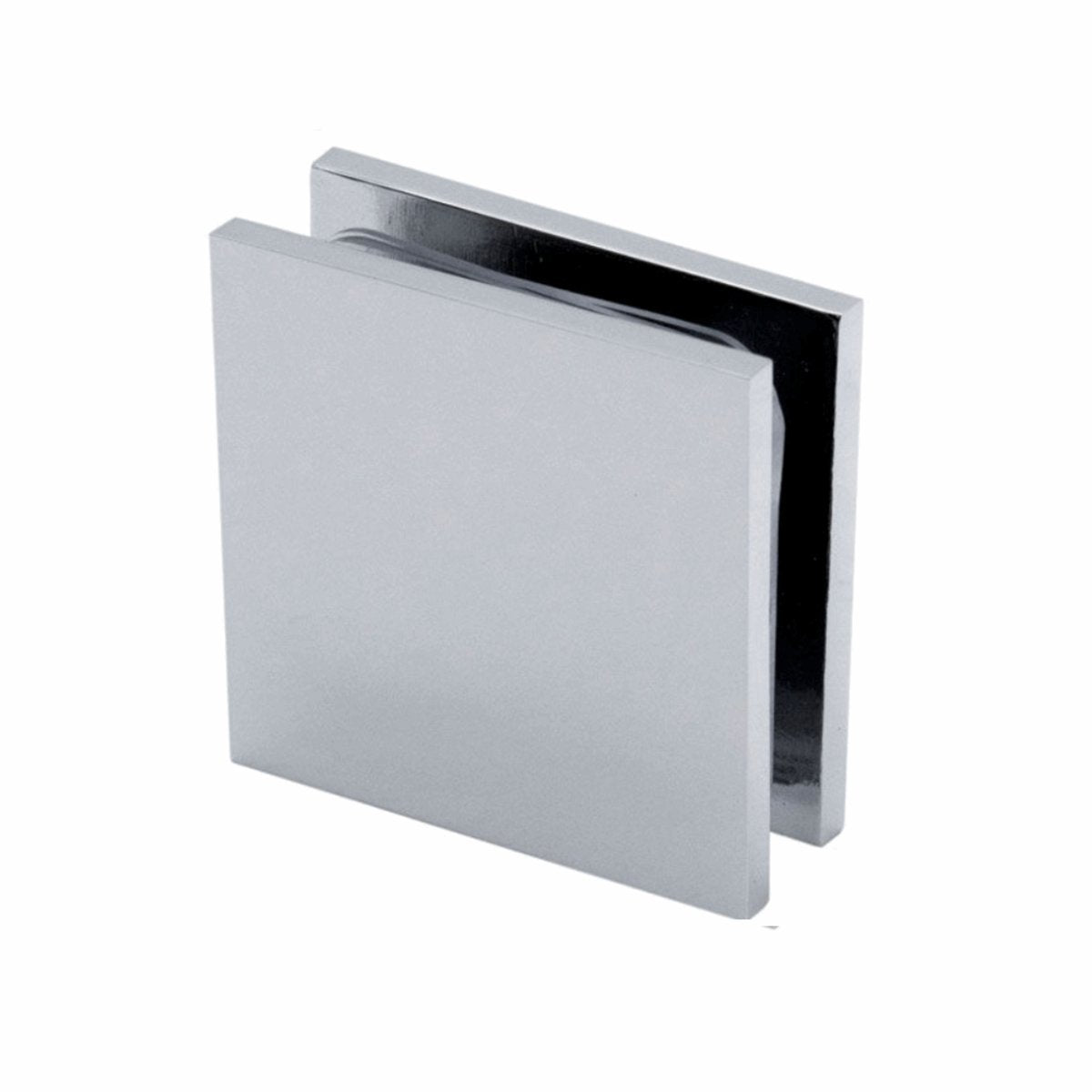 Structure Glass Solutions 1 3/4" x 1 3/4" Wall Mount Square Edges Glass Clamp GCS - 110 - Chrome