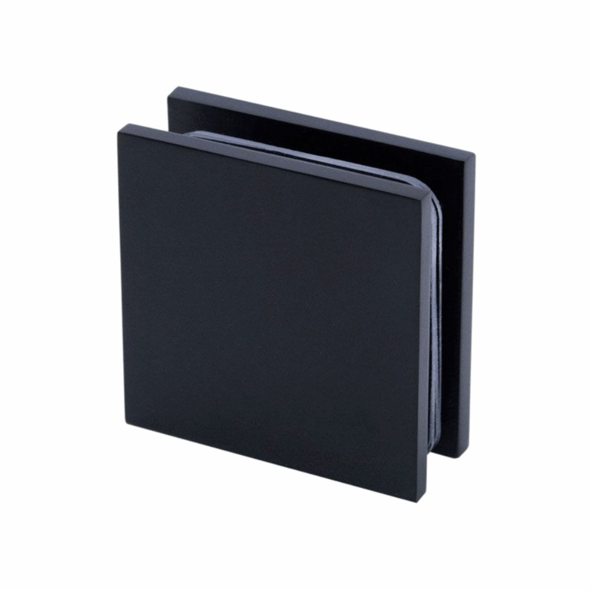 Structure Glass Solutions 1 3/4" x 1 3/4" Wall Mount Square Edges Glass Clamp GCS - 110 - ORB - Matte Black