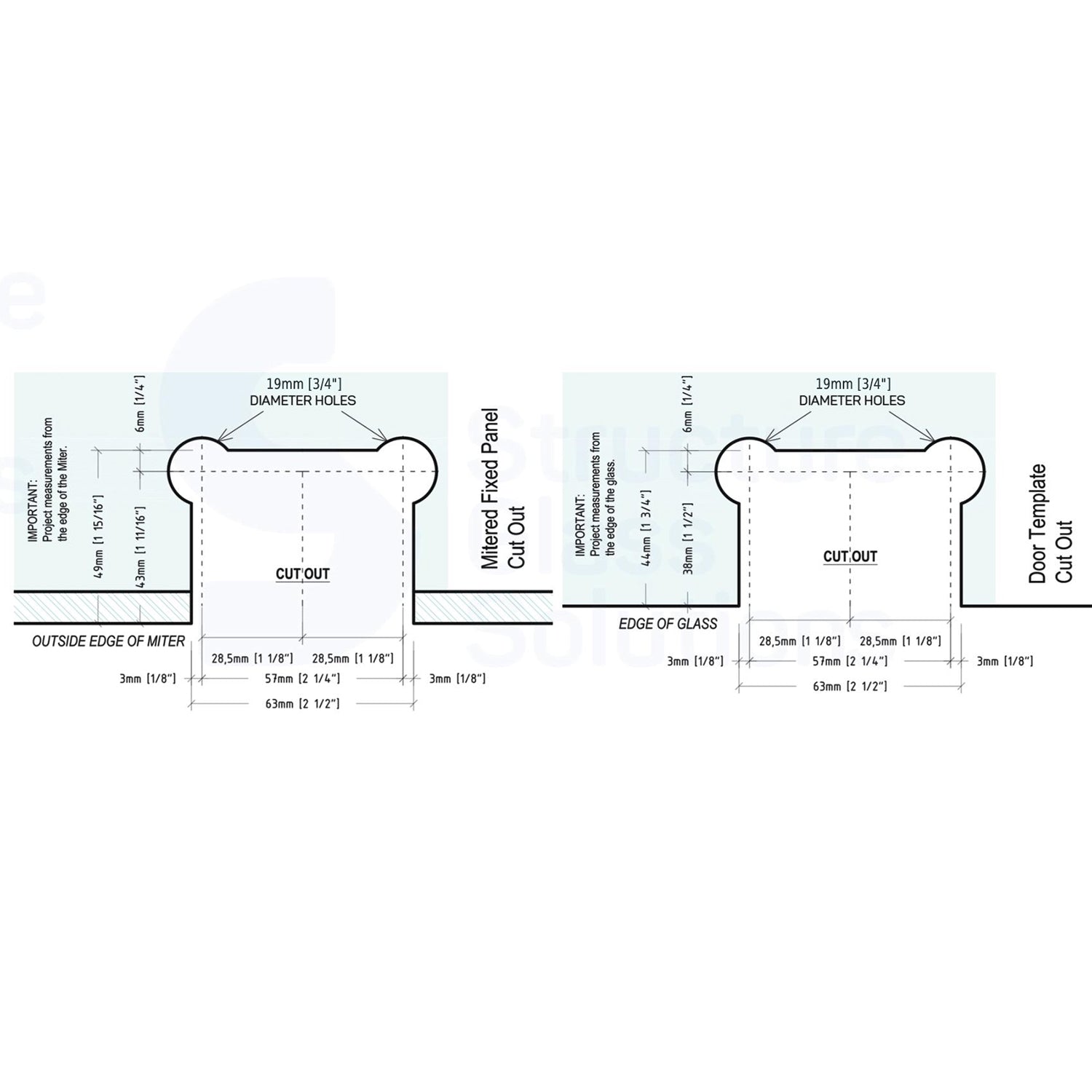 Structure Glass Solutions 135° Glass to Glass Adjustable Hinge IMP - 135 - AJ - Brushed Nickel