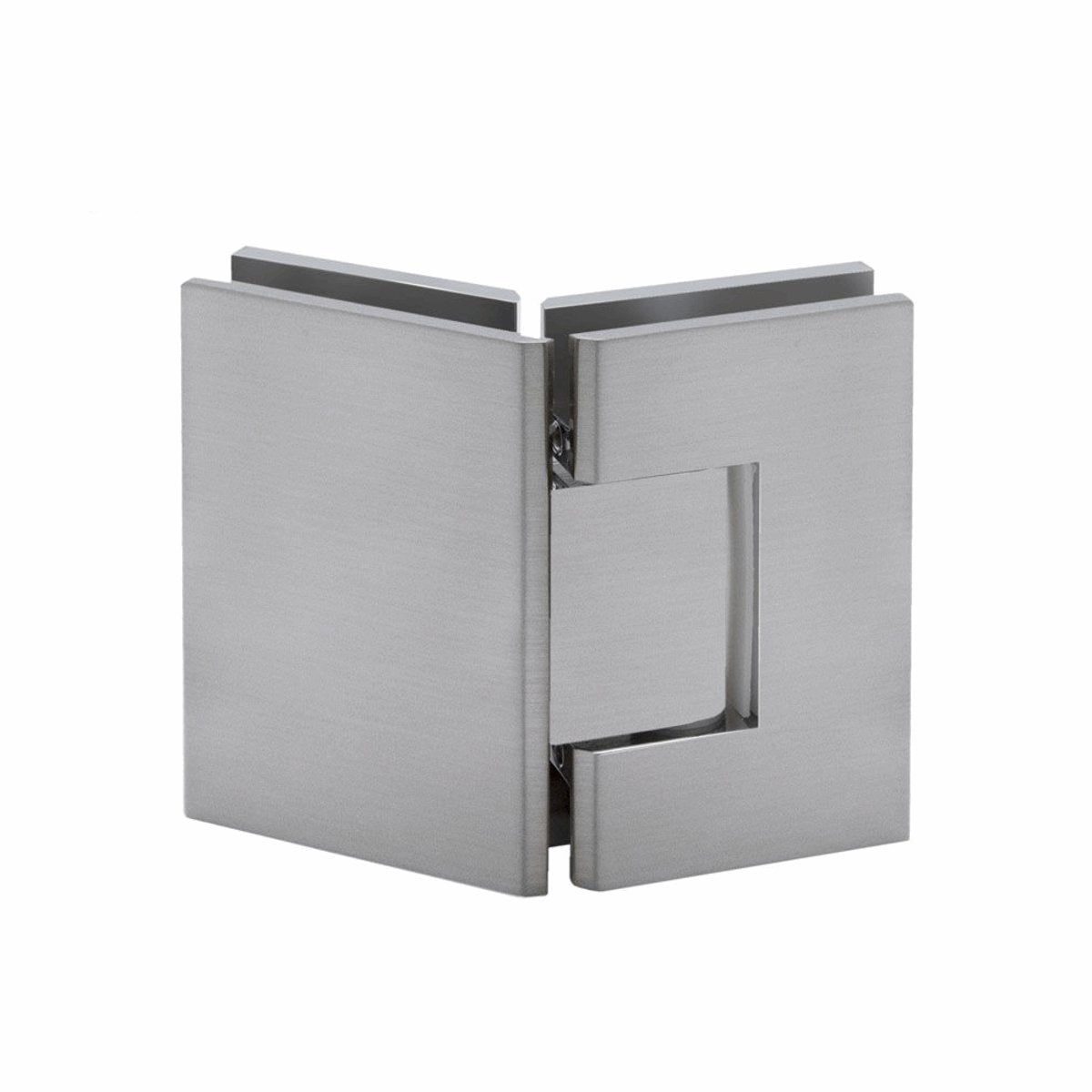 Structure Glass Solutions 135° Glass to Glass Hinge IMP - 135 - Brushed Nickel