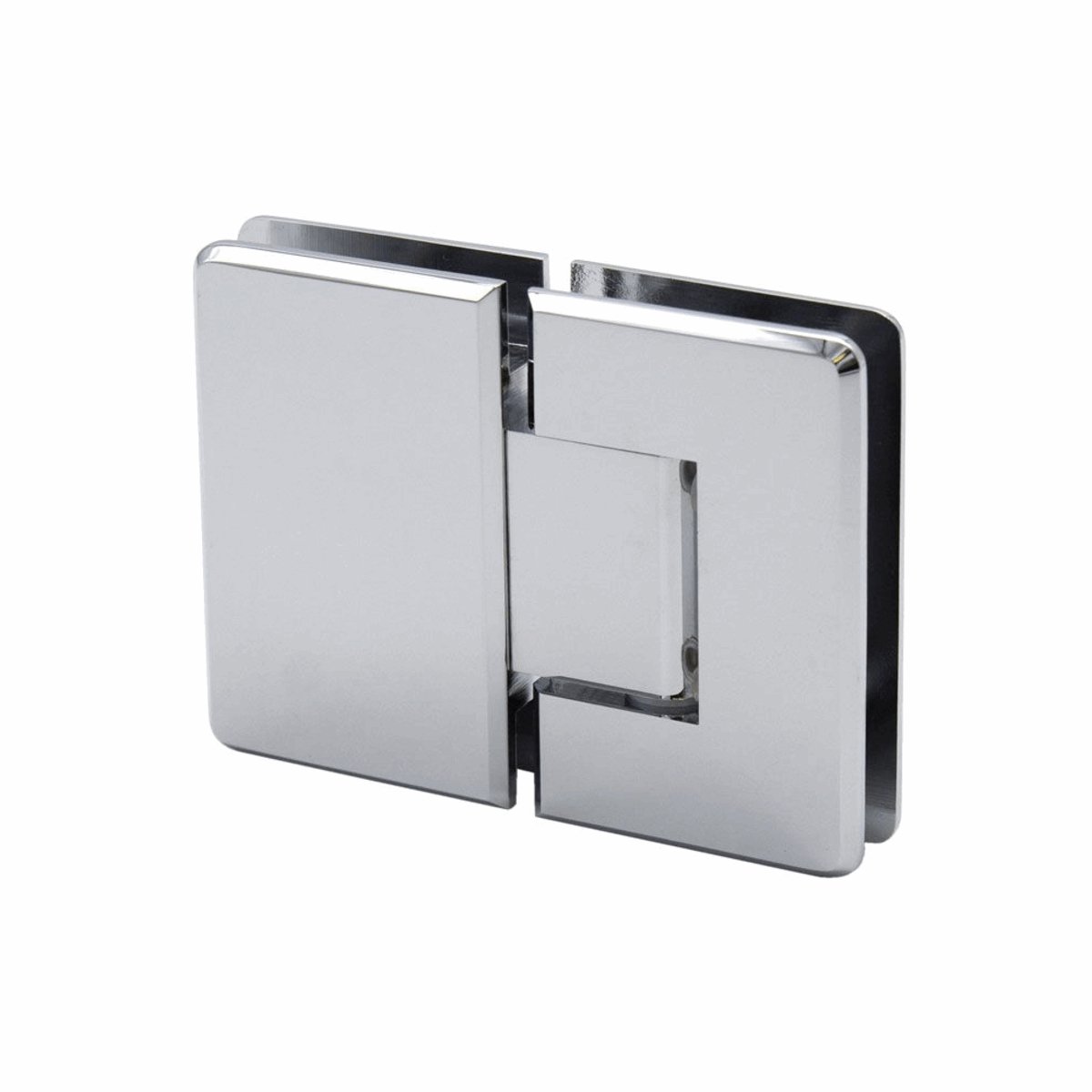 Structure Glass Solutions 180° Glass to Glass Hinge Beveled ROY - 180 - Chrome