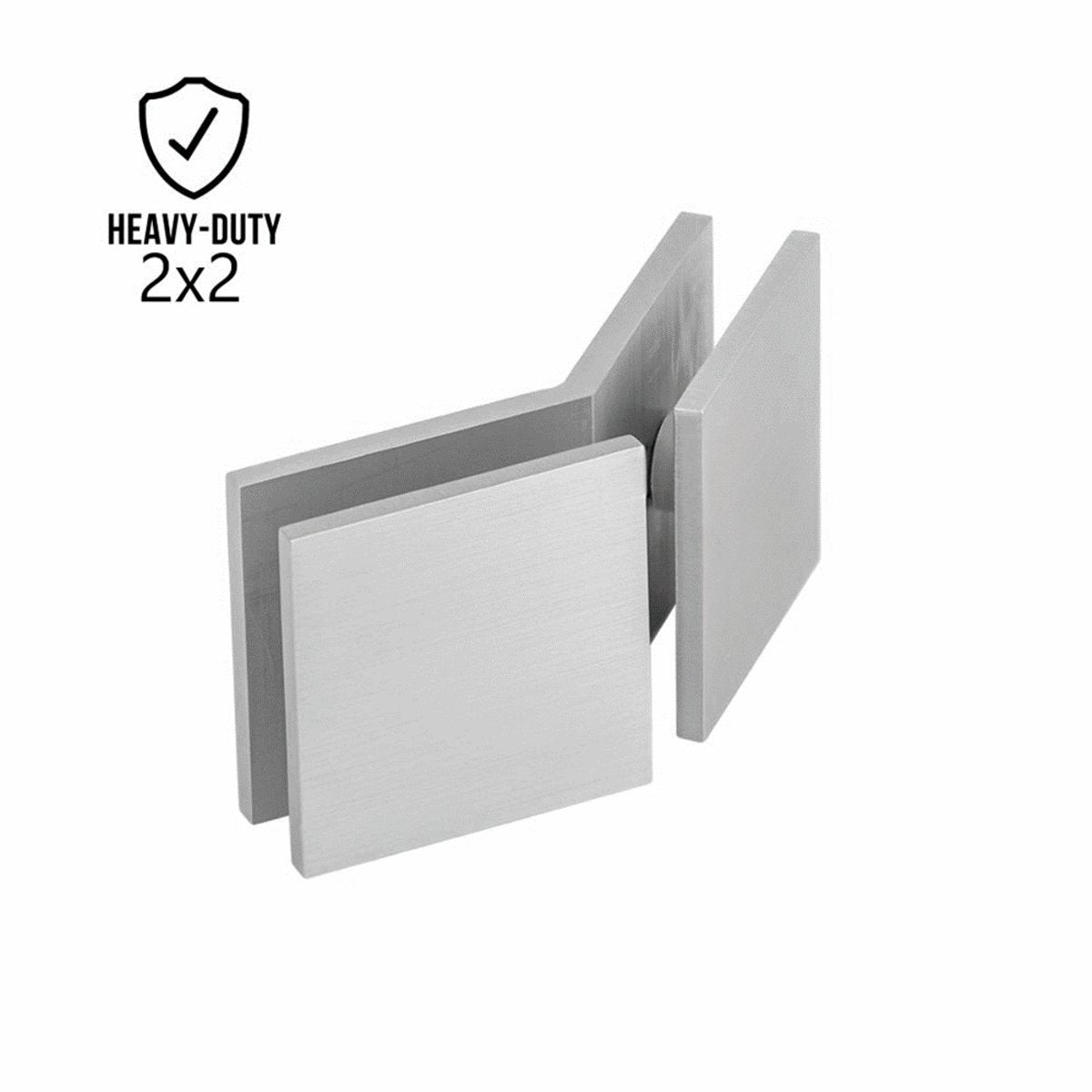 Structure Glass Solutions 2" x 2" 135° Heavy Duty Glass to Glass Square Edges Glass Clamp