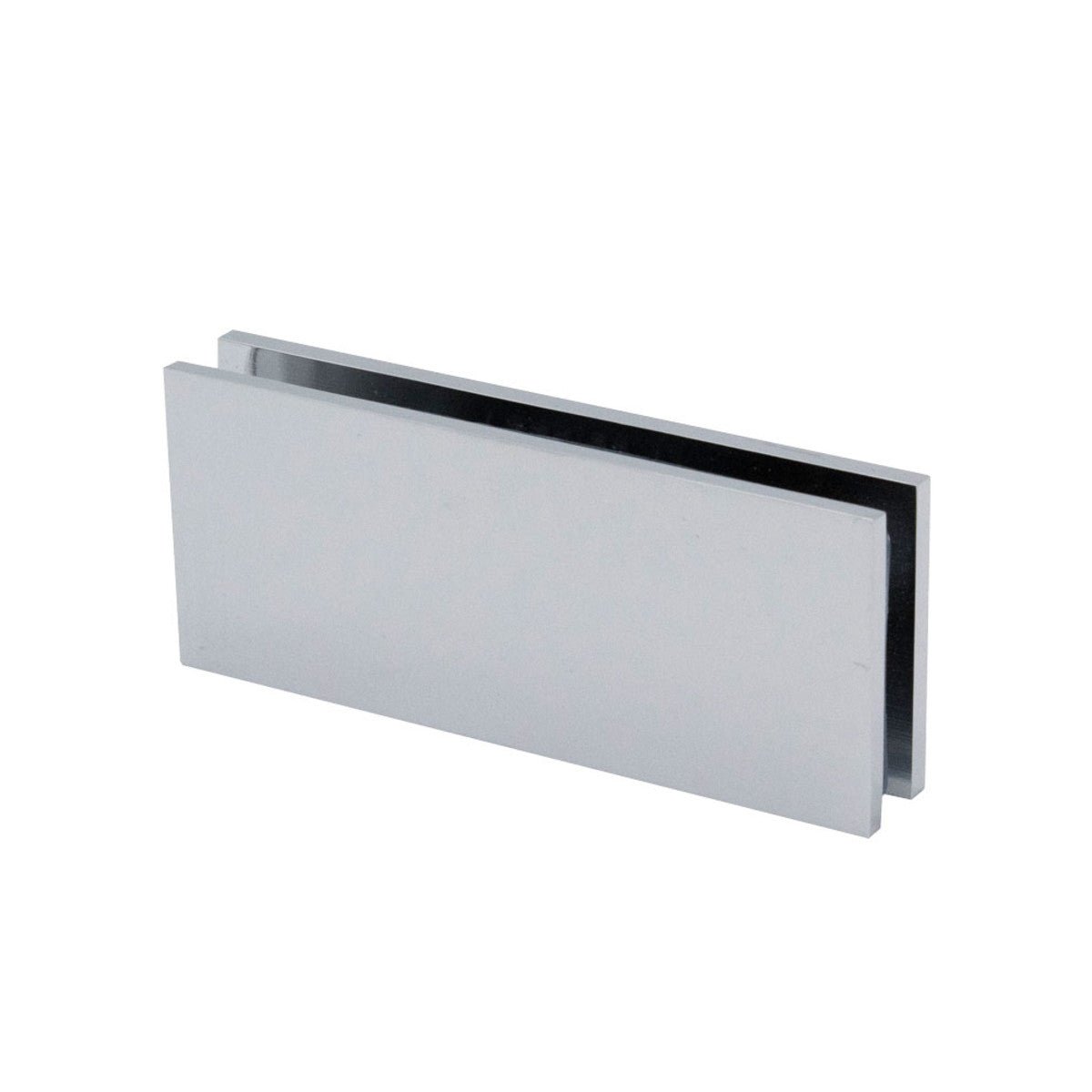 Structure Glass Solutions 5" x 2" 180° Heavy Duty Glass to Glass Square Edges Glass Clamp 200 - 180 - Chrome