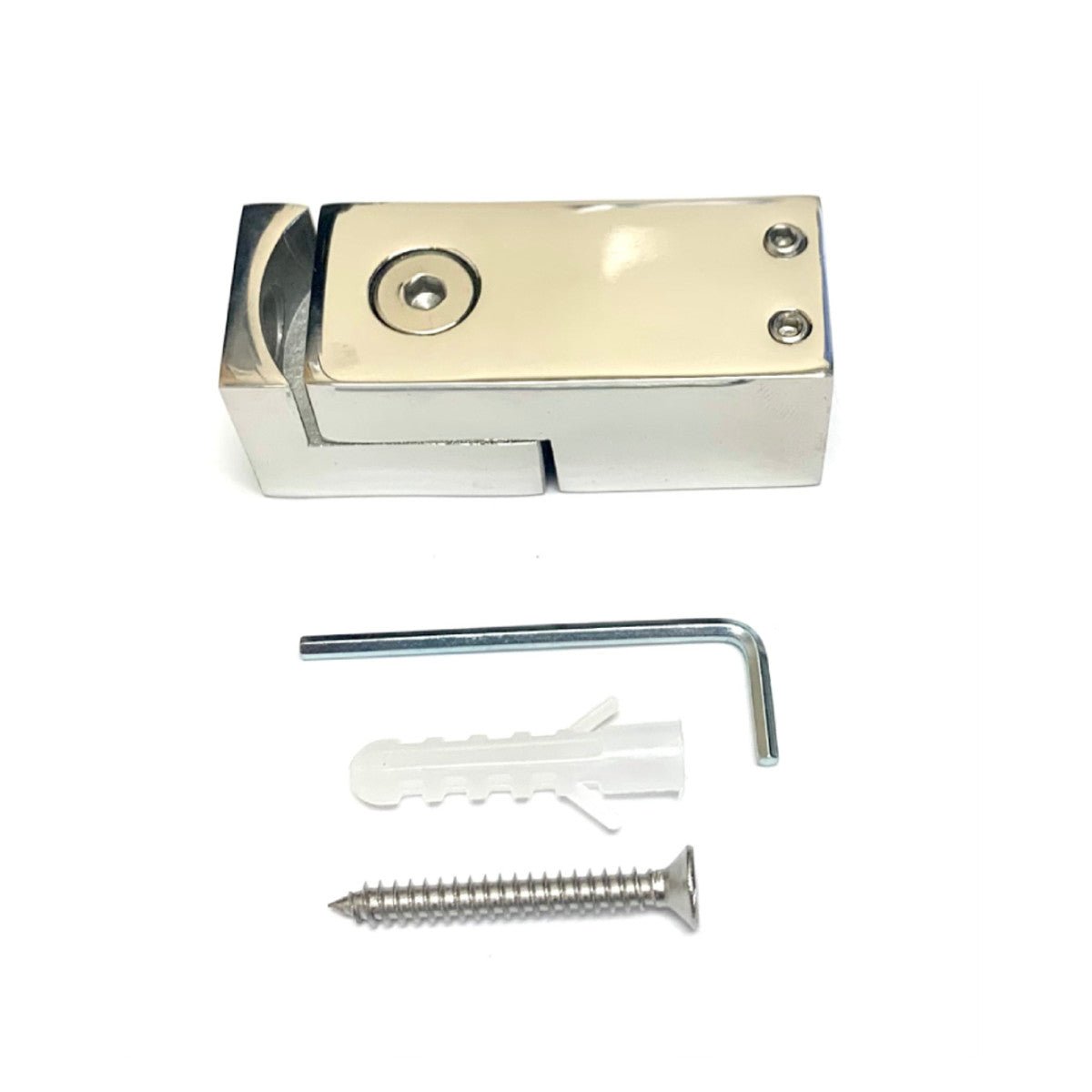 Structure Glass Solutions Adjustable Square Tube to Wall Connector SQ - KF - 1003 - Brushed Gold