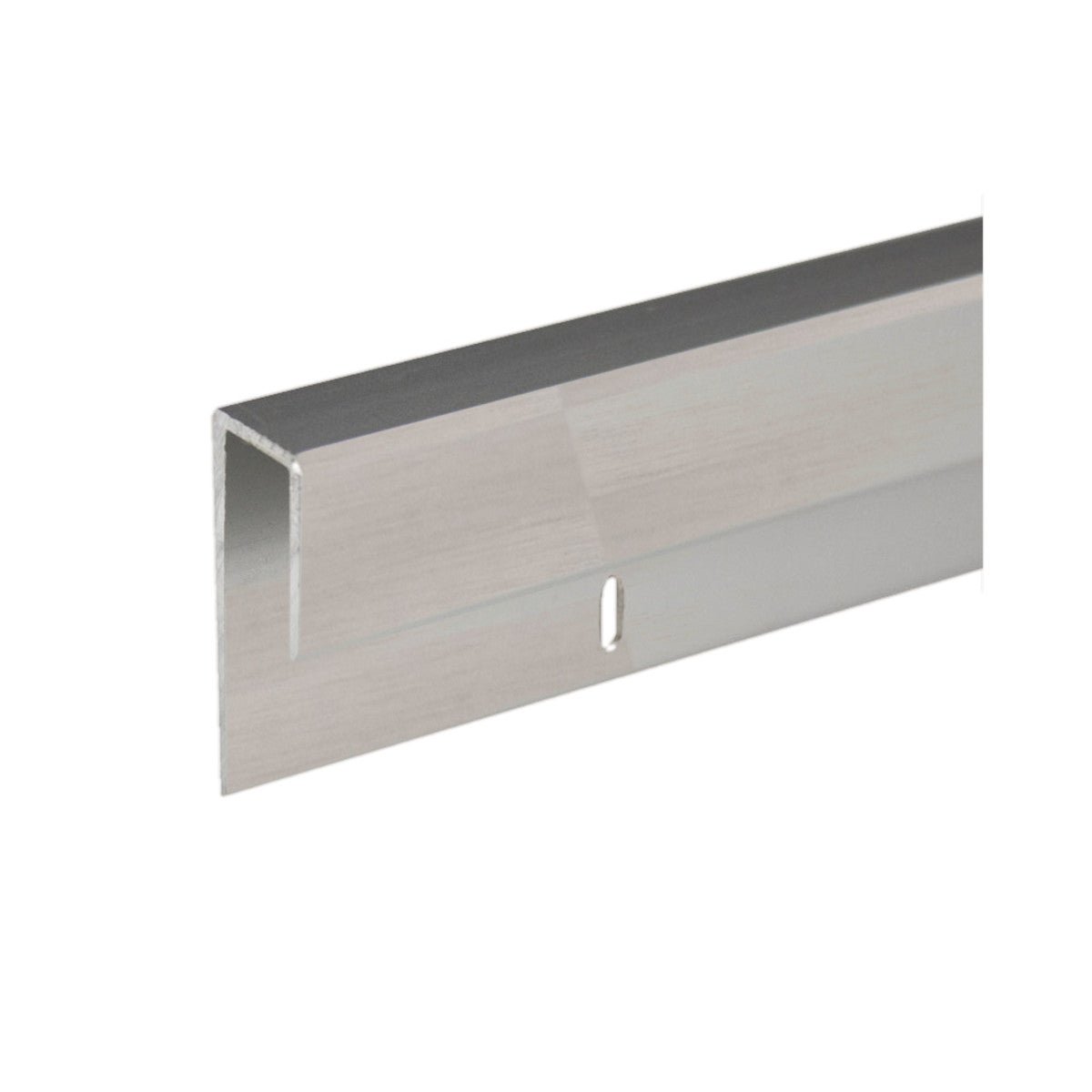 Structure Glass Solutions Aluminum J - Channel For 1/4" Mirror 144" Length JC - 3/8 - Brushed Nickel