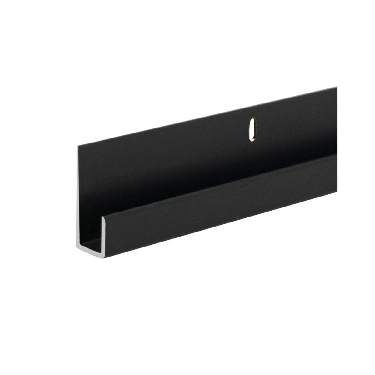 Structure Glass Solutions Aluminum J - Channel For 1/4" Mirror 144" Length JC - 5/8 - ORB - Matte Black