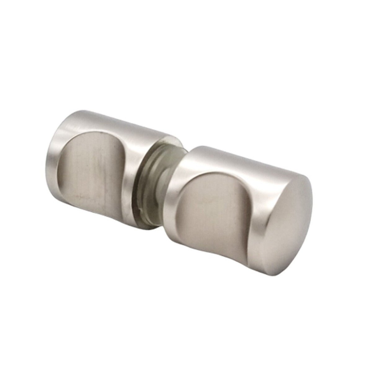 Structure Glass Solutions Crescent Style Grip Back to Back Shower Door Knob GDK - 09 - Brushed Nickel