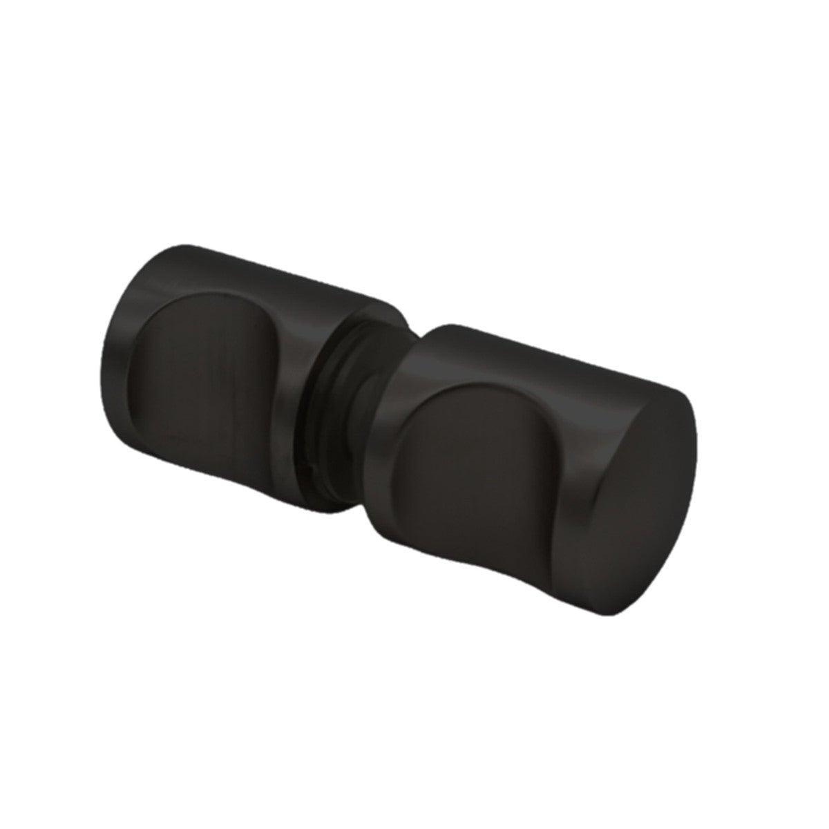 Structure Glass Solutions Crescent Style Grip Back to Back Shower Door Knob GDK - 09 - ORB - Matte Black