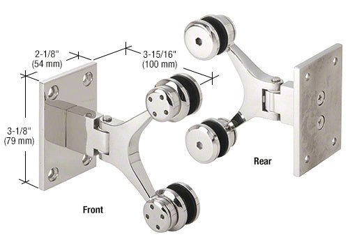 CRL Sydney Series Wall Mount Hinge *Discontinued* SYD044PS