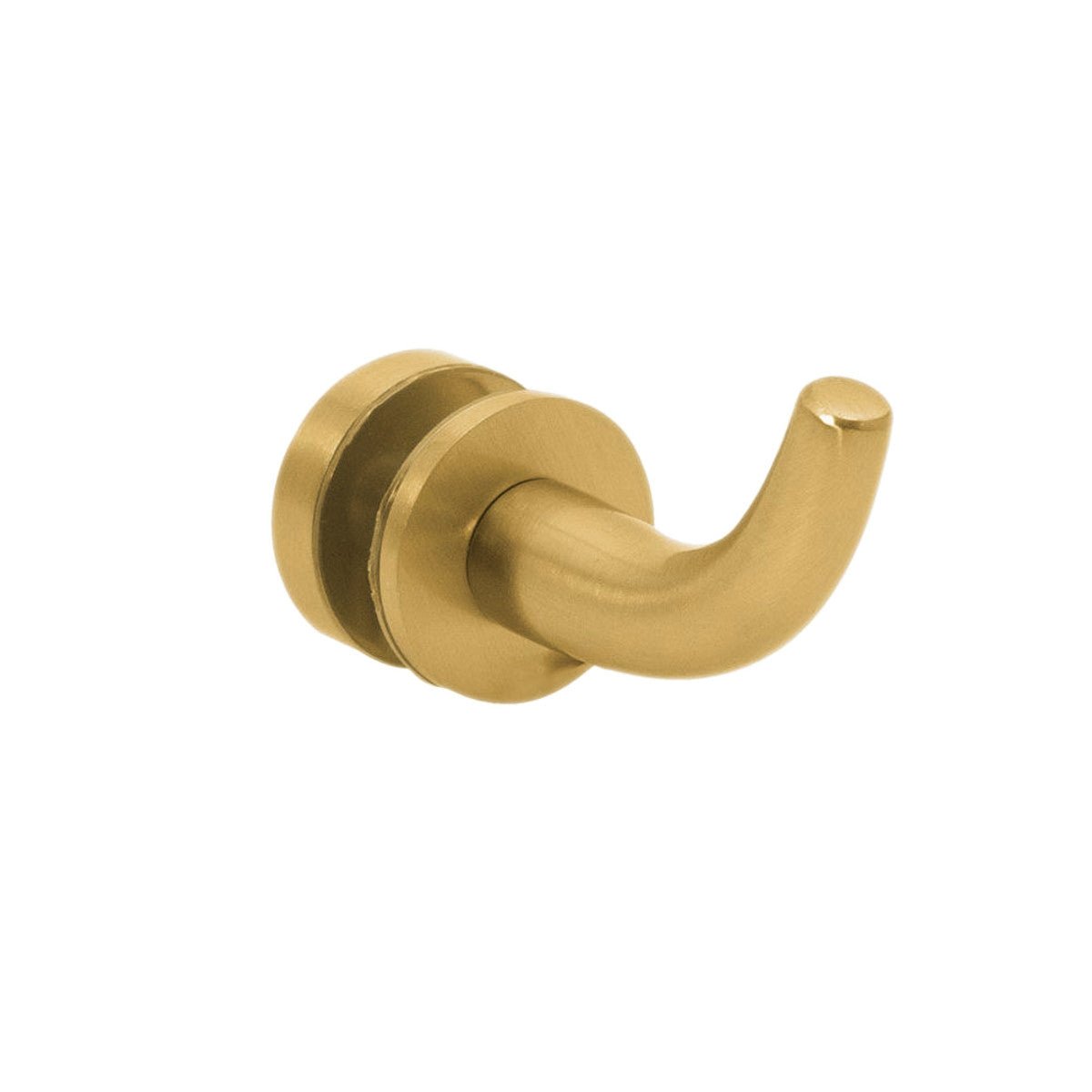 Structure Glass Solutions Thru Glass Robe Hook RHKS - TR - Brushed Gold