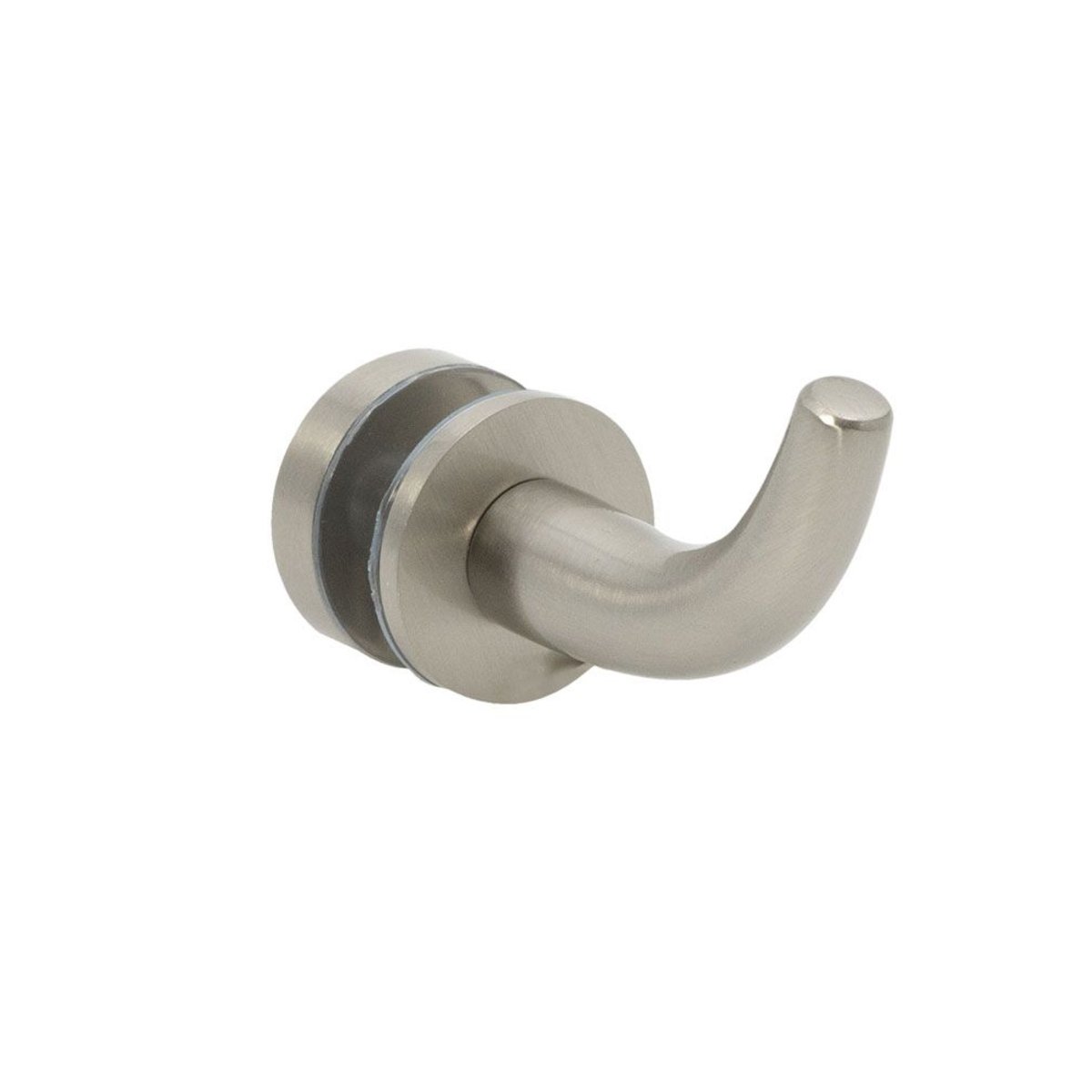 Structure Glass Solutions Thru Glass Robe Hook RHKS - TR - Brushed Nickel