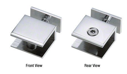 CRL Thru - Glass Square Cornered Shelf Clamp FA80CH