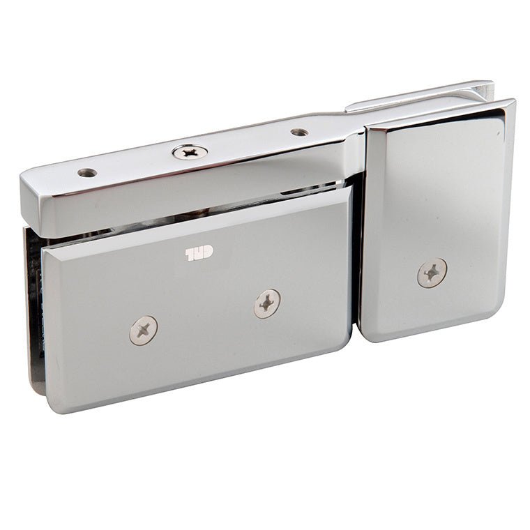 CRL Top or Bottom Mount Senior Prima Pivot Hinge with Attached U - Clamp SRPPH07CH