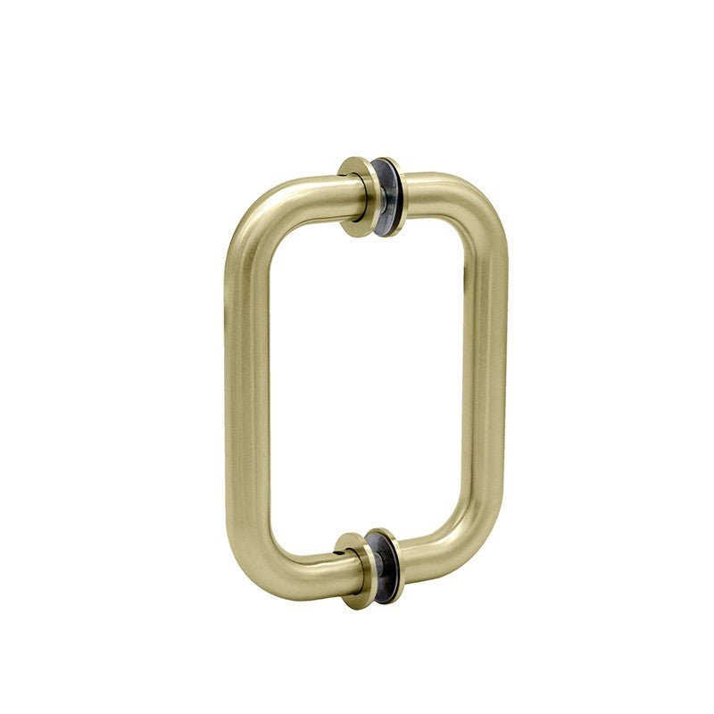 Structure Glass Solutions Traditional Back to Back Tubular Pull Handle SDH - 206 - Brushed Bronze