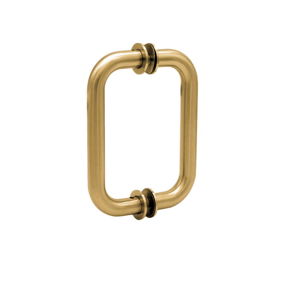 Structure Glass Solutions Traditional Back to Back Tubular Pull Handle SDH - 206 - Brushed Gold